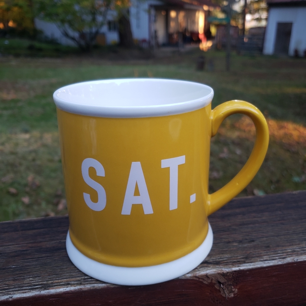 Creative Co-Op Saturday and Sunday Coffee Mugs - Picture 2 of 12